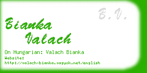 bianka valach business card